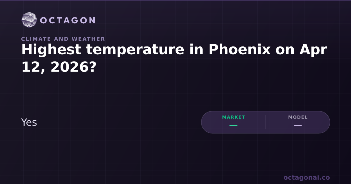 Highest temperature in Phoenix on Apr 12, 2026 | Octagon