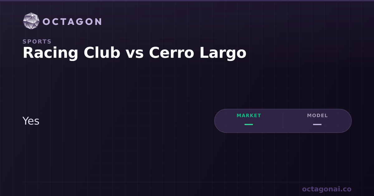 Racing Club vs Cerro Largo Sports Prediction Market Odds | Octagon